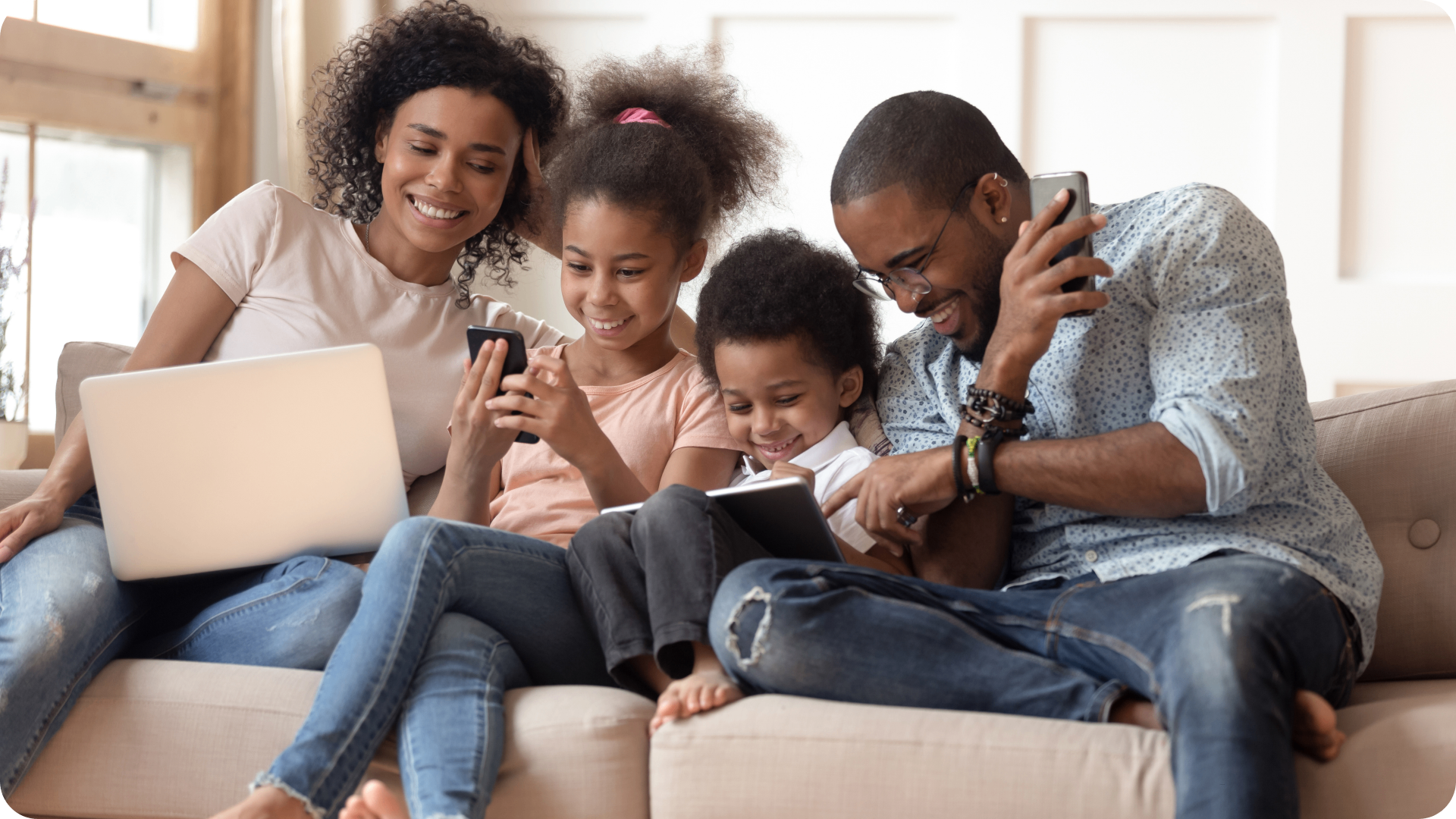 A family in front of their home, protected by mortgage protection insurance